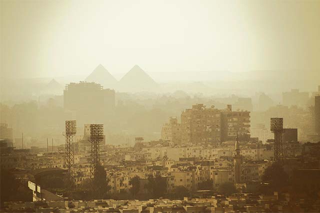 Egyptian Pyramids Shrouded in Smog