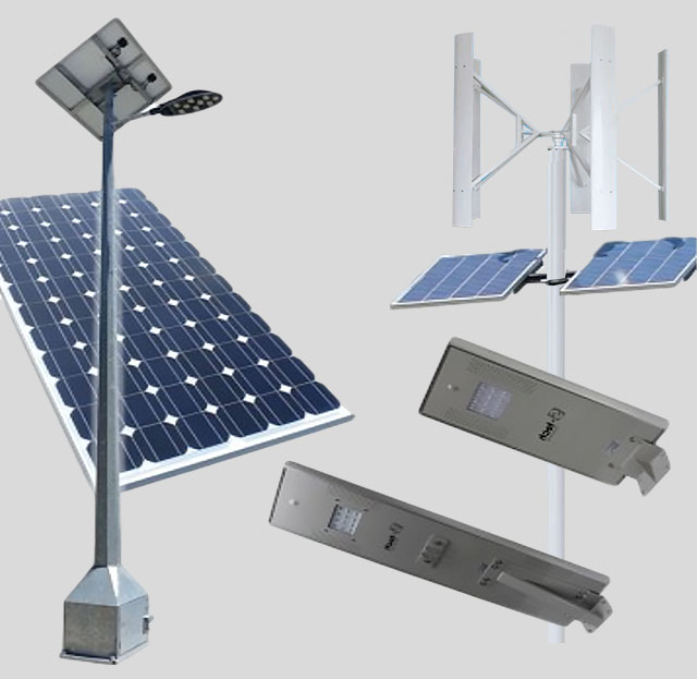 Components of a hybrid lighting system.